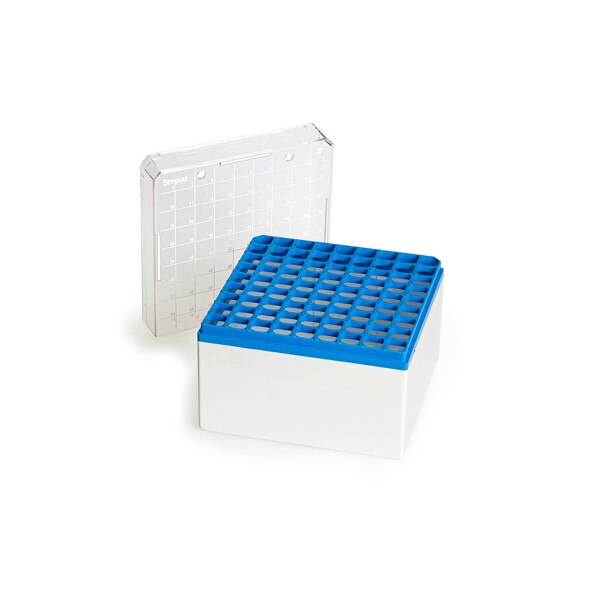 Cryogenic storage box, blue